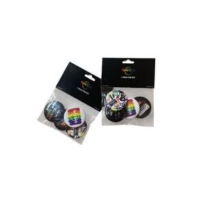 Hard Rock Cafe Pin Rainbow Pride Button Lot 8 Pins Love All Serve All